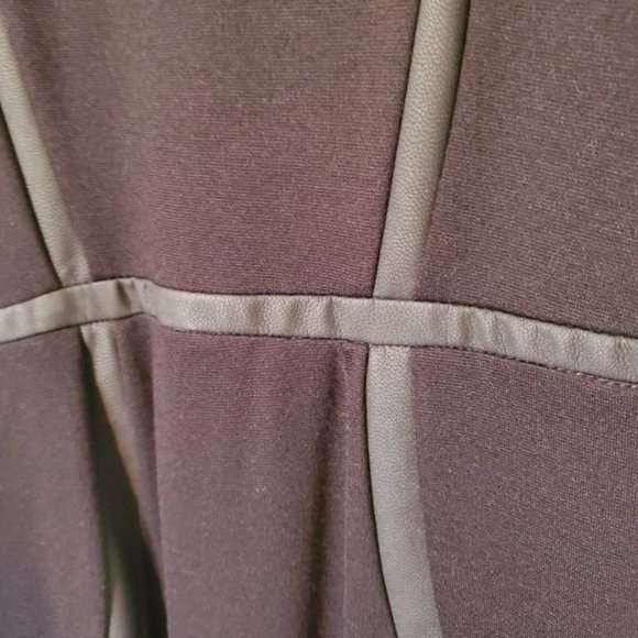 NWT! Bodycon Dress with Faux Leather Detail - Picture 3 of 5